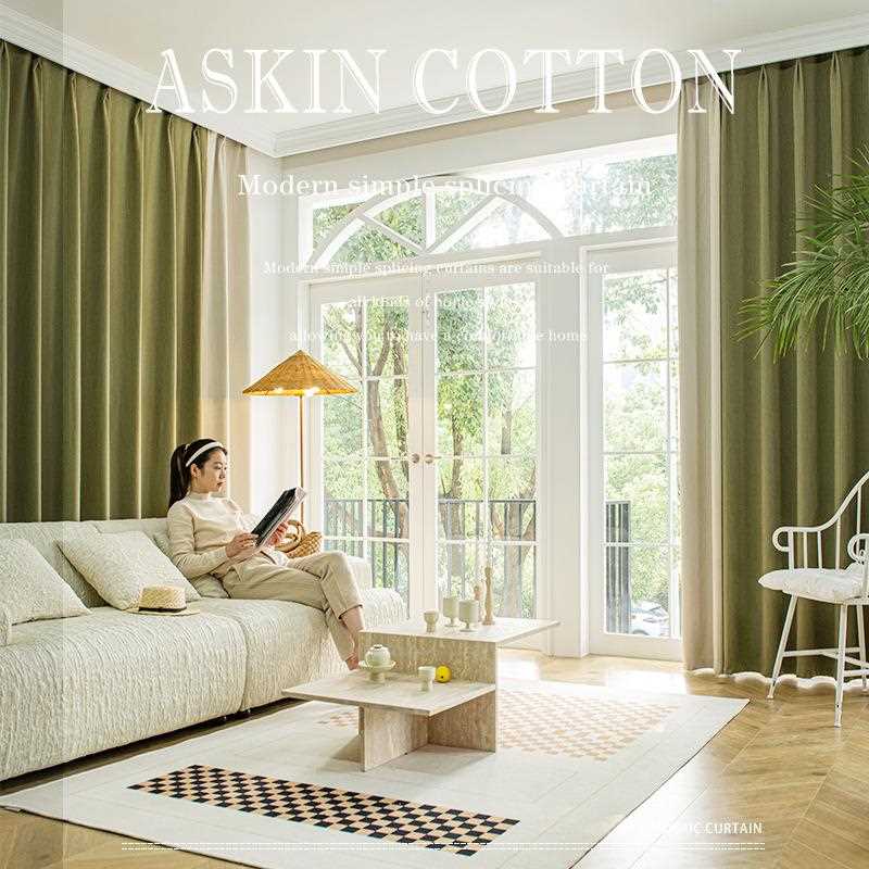 直销新款亚马逊跨境电商遮光新款窗帘布卧室轻奢现代简约法式客厅