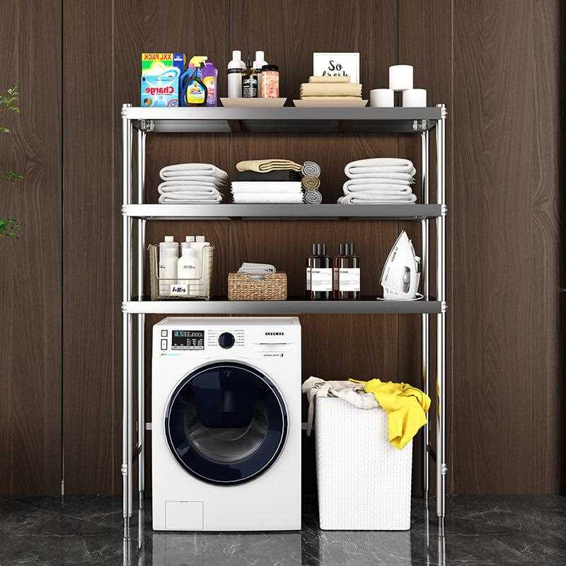 直销新款滚筒洗衣机上方架子置物架收纳柜阳台旁边多层卫生间马桶