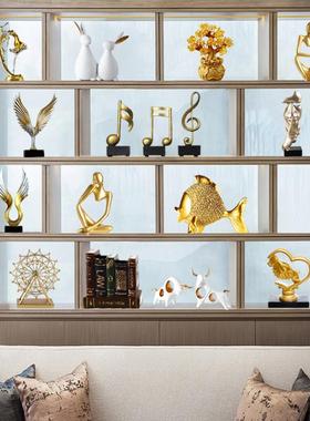 直销新款客厅家居酒柜装饰工艺品轻奢高档玄关电视柜办公室乔迁复