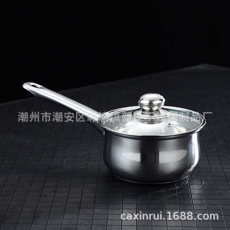 新款直销不锈钢炊具cookware sets套装锅汤锅奶锅平底锅复合底钢