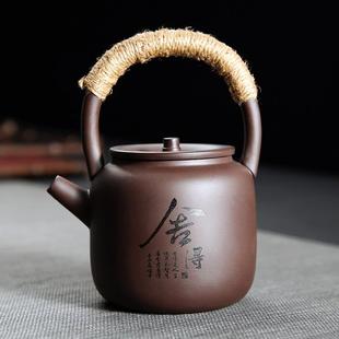 紫砂茶具套装 直销新款 茶壶北方大容量凉水壶家用酒店餐厅提梁泡茶