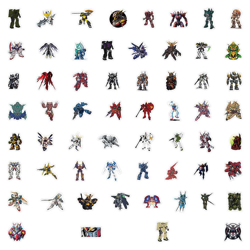 新款直销60贴变形金刚卡通贴纸个性创意装饰行李箱笔记本手帐素材