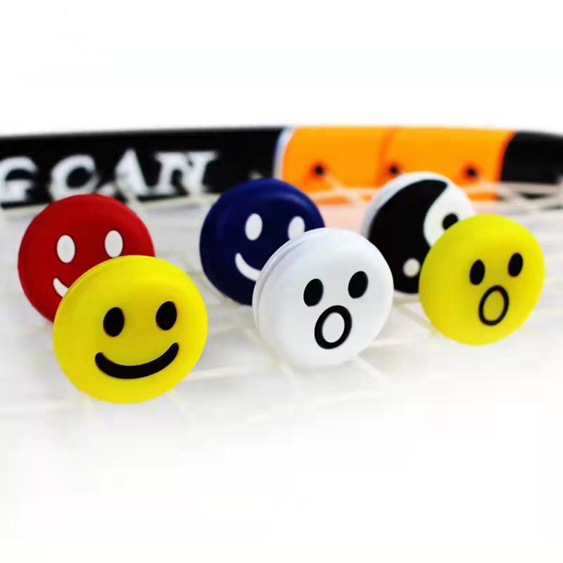 直销新款跨境网球阻尼器笑脸网球拍避震器硅胶缓冲垫减震器温网法