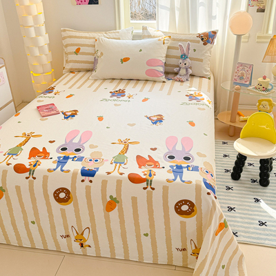 迪士尼儿童单床单纯棉a类三件套