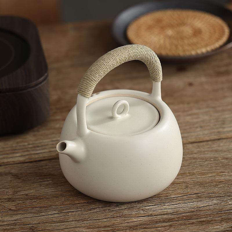 泥煮茶6101壶苏耐打釉日式高温烧水陶壶白电陶炉炭炉茶陶瓷冲壶