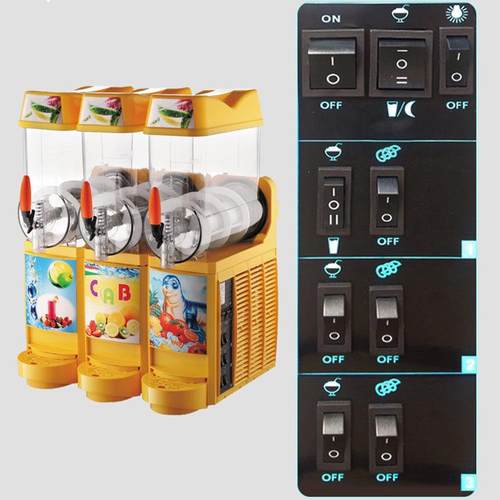 上海式科VEF厂家多12L彩商饮用两缸雪粒机冰沙机双缸料机