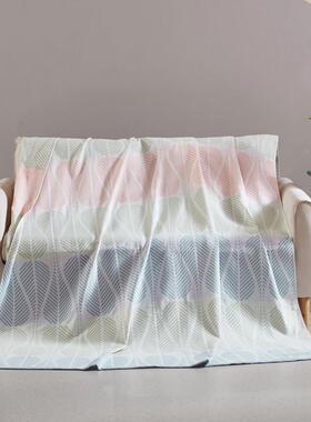 1毛0L双层提F76768H9花纱布毯夏季A薄办公款室午睡巾被沙发毯简约