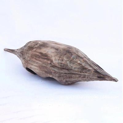 厂家销售手工制作木质枣核型工艺品多肉花槽花盆器皿装饰摆件