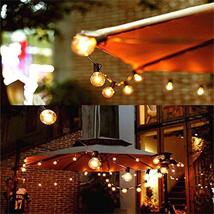 厂家直供跨境G40阳能太灯串暖白E串1灯庭院2太阳能调无品牌/光灯