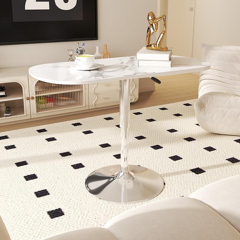 可移几动电脑桌客厅沙室发岩板边升小桌降AOJ子家用卧写字桌小茶