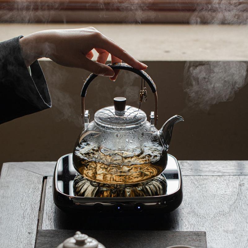 日式玻璃煮茶壶耐高温感煮茶器电陶炉家用茶炉套装