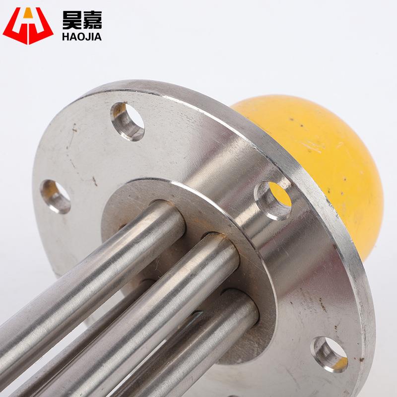 115MM兰不箱钢法加热管导热油电热管水加热器循环发热管220V1KW锈