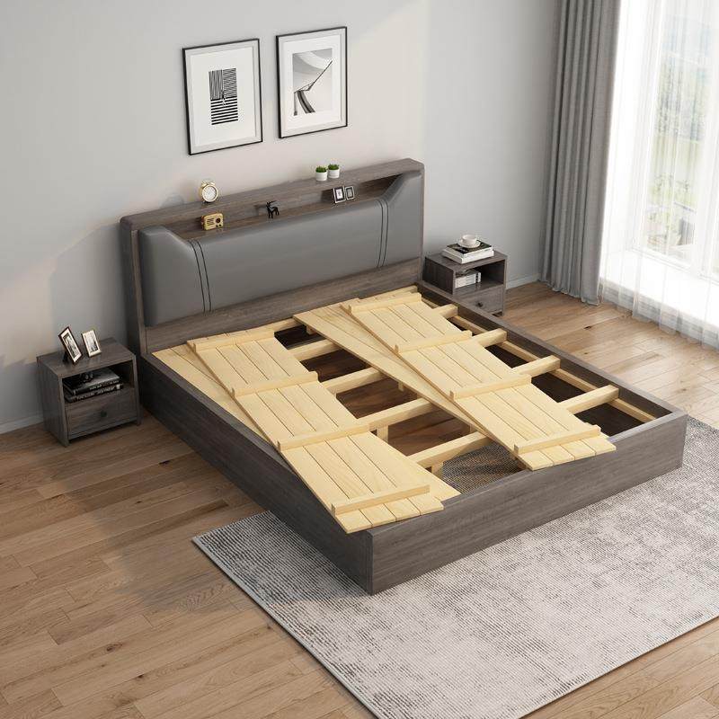 ?现代简实木板床家用主卧双人大床1米.8出租屋简2易约床HKJ1.米落,电子元器件市场,其它元器件,淘宝优惠券,粉丝福利购,淘宝优惠卷