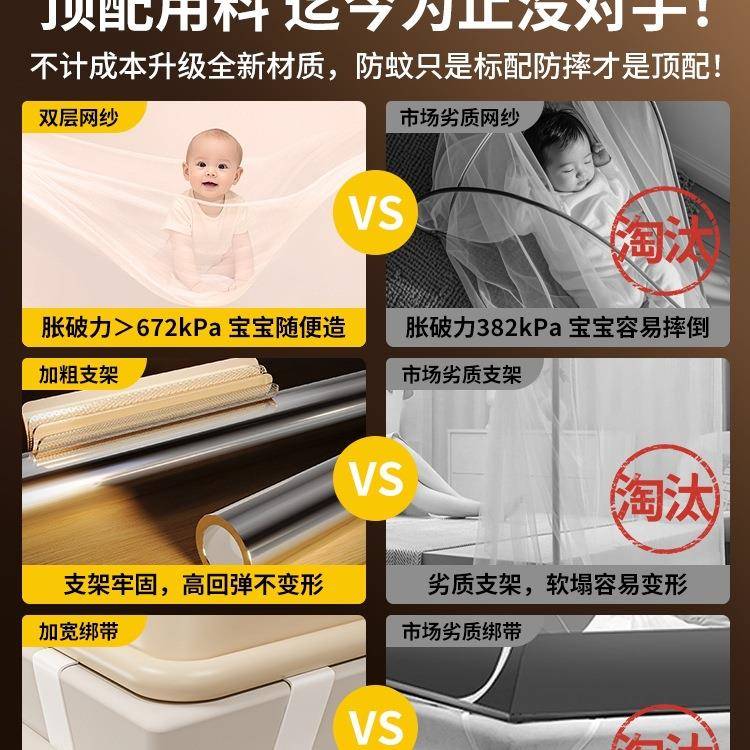 免安蒙用古5包蚊帐家卧室2装0925318582新款全罩式防摔婴儿童防止