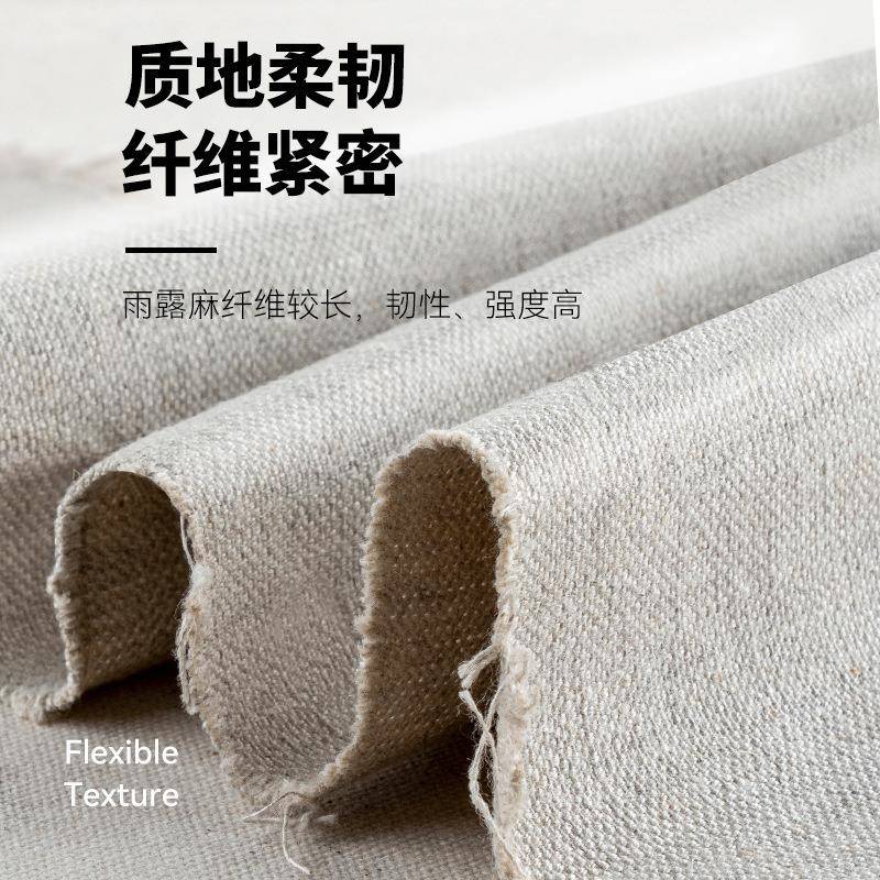 跨境油画布坯布帆布雨露麻坯布整卷中纹画布帆布画布