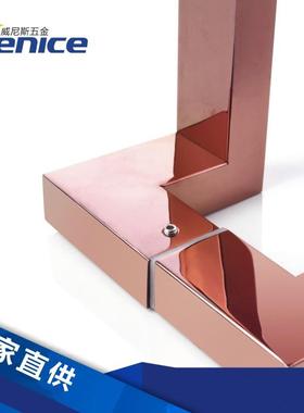 不锈拉手移动弯玻璃v153门把手哑管黑钢加厚商场四方推拉大门拉手