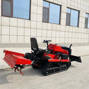 柴油大马力履带带旋拖耕机乘农坐式 NOE用履带拉机小型履开沟机