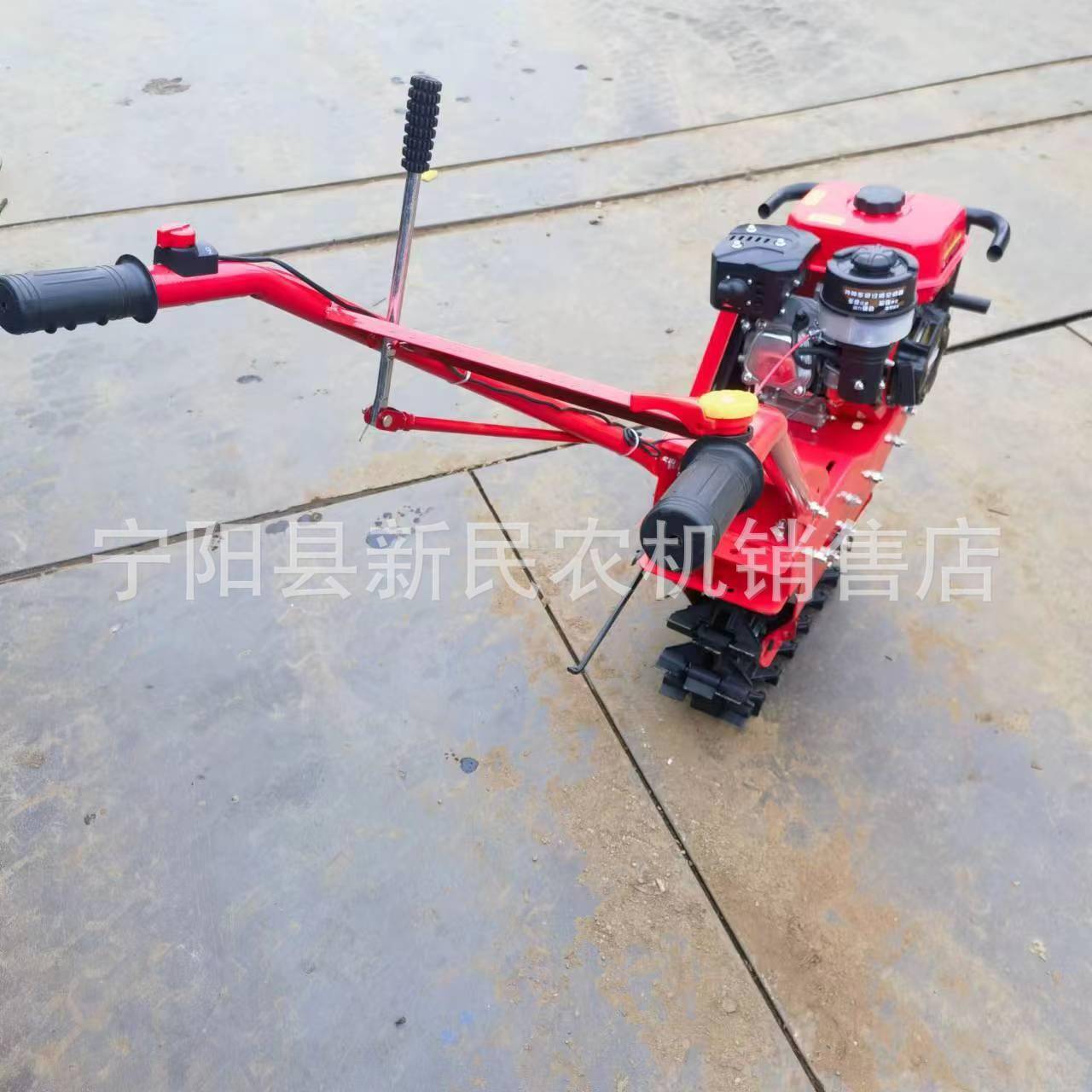 170汽犁油链8轨耘耕机1式73/10柴油机履带微耕机YMY带翻转耘锄开