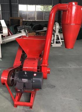 多功料能稻草秸秆粉碎机牛羊草粉110655碎机自芯动进料玉米粉碎机