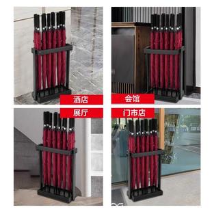 铁艺雨伞置物桶伞架用店大商堂雨伞放置定架LOGO制UND雨酒伞架收