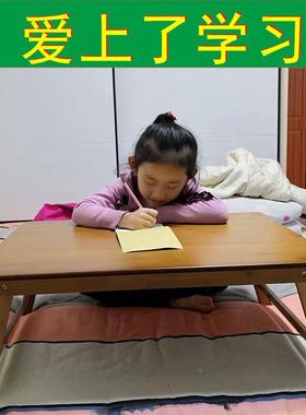 【可折子叠(楠竹材质)床上用书桌懒人小PDD62953桌桌学生宿舍】学