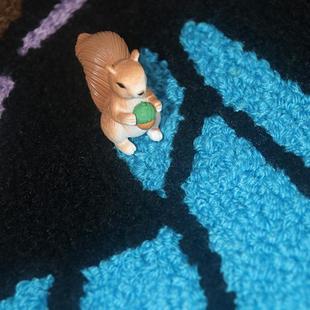 蓝色蝴蝶口刺绣地毯蓝色蝴蝶现代简时尚 新款 地约垫家居创意门脚垫