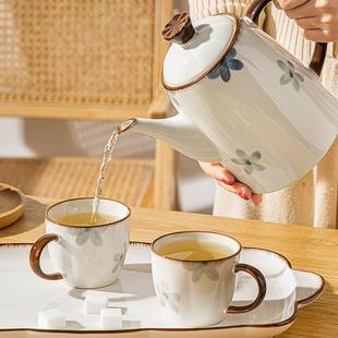 凉水壶茶具耐高温陶瓷大容量水具套装 高颜值薇妍 家用新品 2024新款