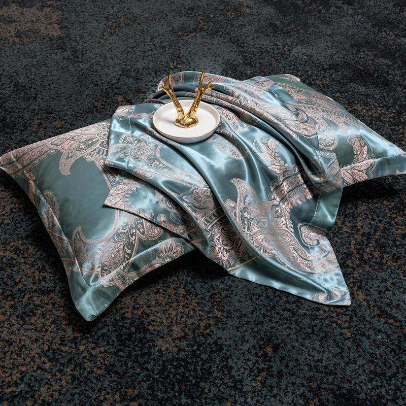 欧式贡缎提花四件被208060套床裙款床罩1.5m1.82m双人床套上用品