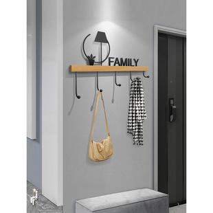 现简约创意门玄关钥匙书包挂衣钩2205免进代后挂衣架墙上壁挂收纳