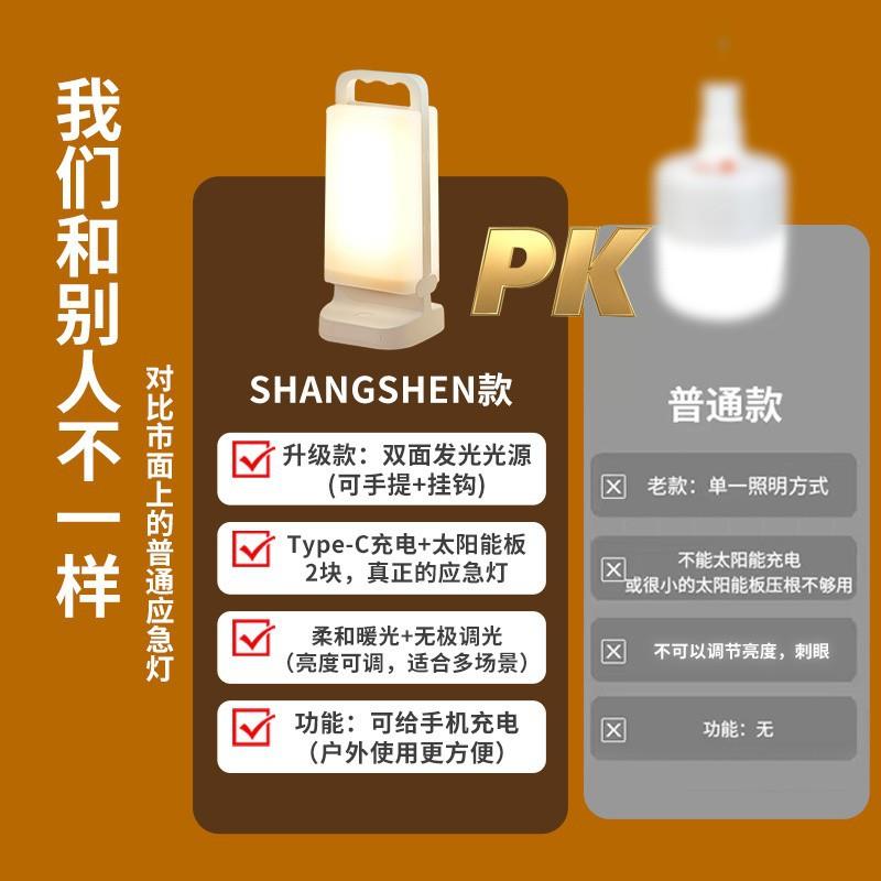 Q3Y超太阳电能停备用灯户外家用室内宿舍灯可1电手提移充动长续航