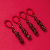 大善堂2023朱砂生肖三合六合本命年汽车钥匙扣挂件男士 女精致挂饰