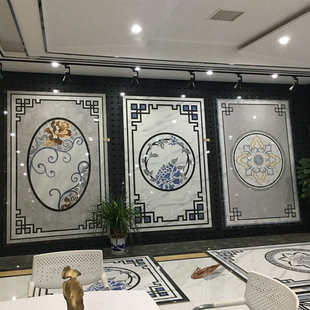 瓷砖拼花客厅80地砖餐厅走廊过道玄关入户欧式现代简约无限拼地