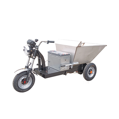 养猪场清粪车不锈钢拉粪车养殖场三轮车电动拉粪车农用自卸翻斗车