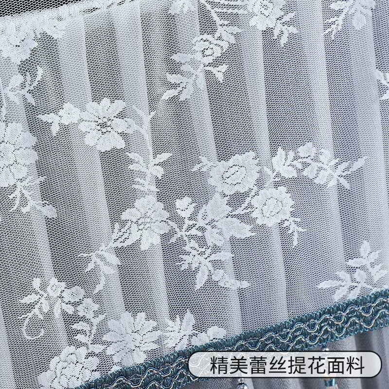 6BUJ液晶电视机罩防尘罩套55寸65寸台式挂式曲面电视欧式布艺蕾丝