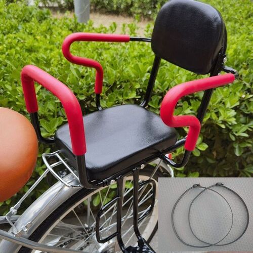 自行车儿童座椅后置小孩学生宝宝安全后坐加厚加宽女车电动车后座