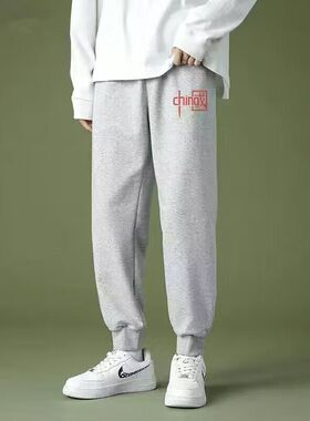 男裤加长版高个子190大长腿潮款110瘦高115青少年休闲运动裤120cm