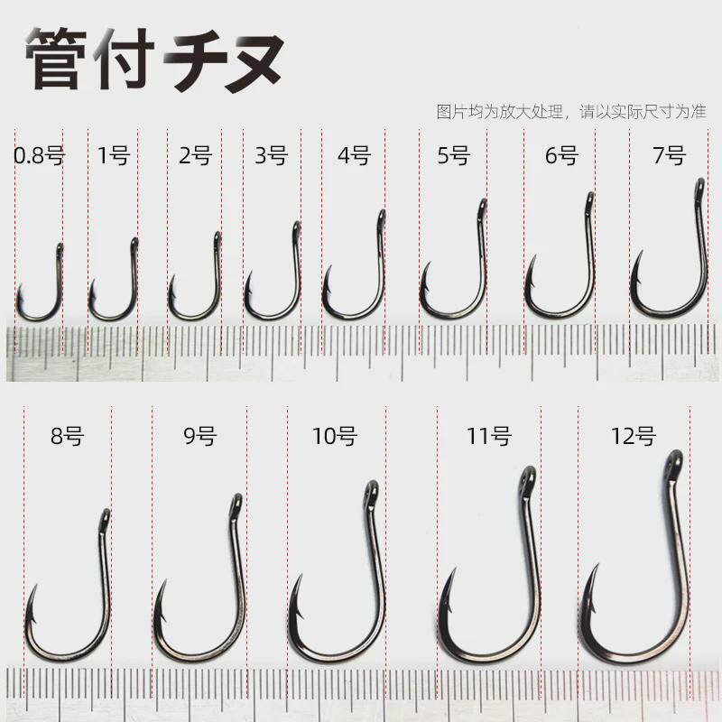 三棱钩加粗管付千又鱼钩三角牙矶钓鬼牙鱼钩高碳钢钓钩有倒新款