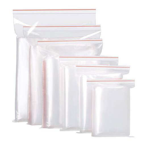 自封袋透明卡口袋密加厚塑料袋分装封口包装袋pe食品防潮小号新款