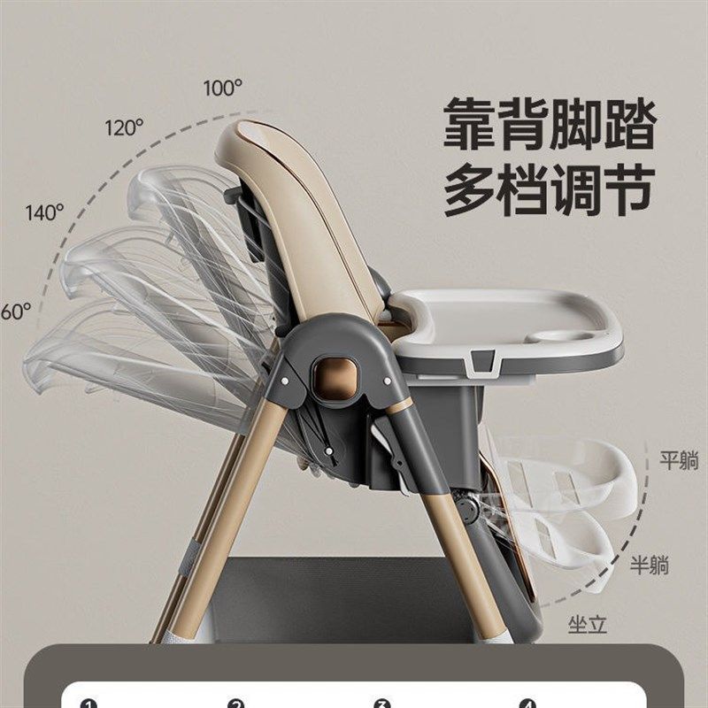 宝宝餐桌椅可坐可折叠多功能桌椅家用婴儿可做儿童宝宝餐椅