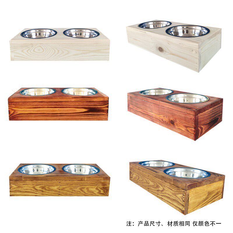 狗盆宠物食水盆单碗防呛水噎防踢翻防滑狗猫碗不锈钢大型犬