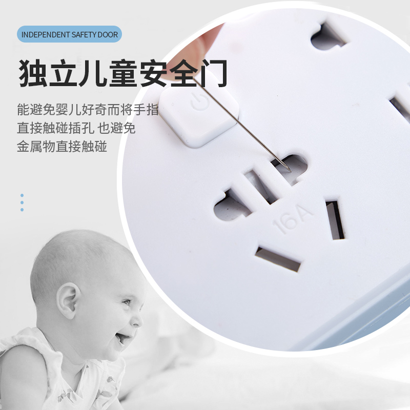 10A转16A转换器16安空调插座转换头大功率转换插头三孔插排