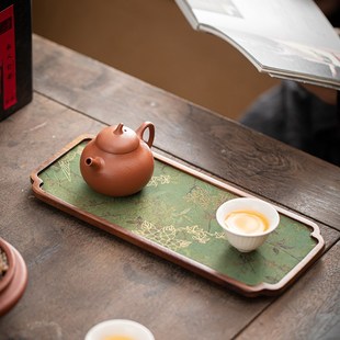中式 家用托盘木质一人干泡茶台壶承茶杯茶托 新款 小型茶盘2025新款