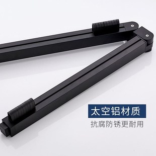 户外窗外推拉晒衣架隐形晾衣杆 阳台折叠伸缩晾衣架室内家用壁挂式