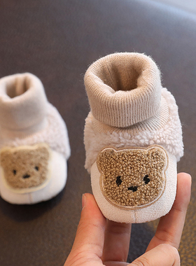 婴儿鞋子软底学步鞋1岁新生r男女宝宝春秋季不掉0-3-8-10个月不6