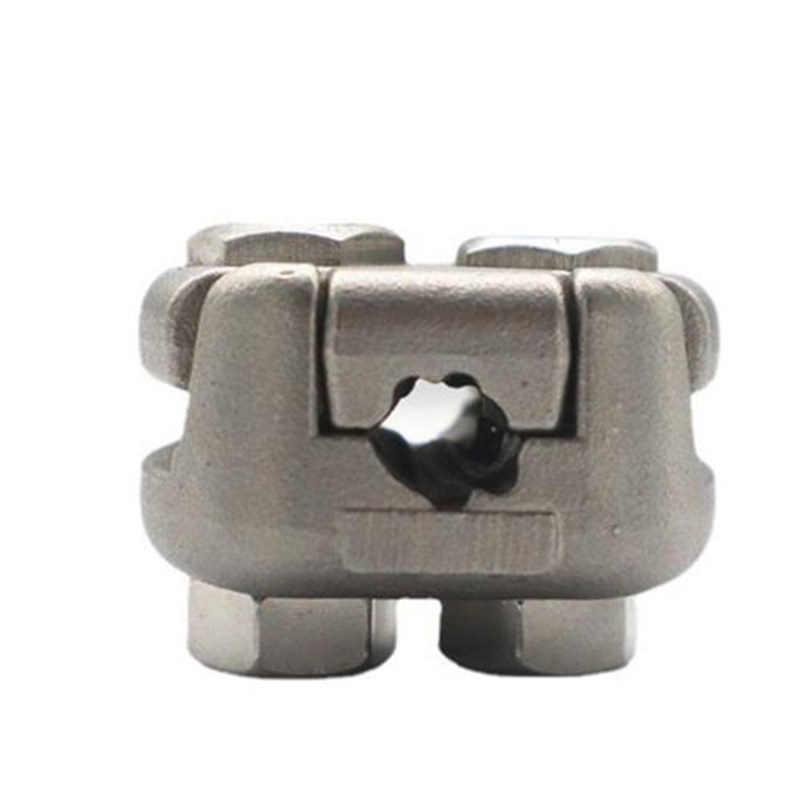 钢丝绳卡子304不锈钢夹头卡扣一字扣钢丝绳卡扣锁扣绳夹卡头防滑