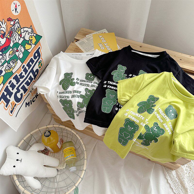 【甜馨专享】【顾奈】泰迪伙伴儿童亲子纯棉圆领T恤