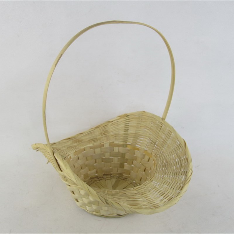 新款7quot;水果篮花篮藤编手提篮小花篮婚庆花篮迷你花篮装篮子花
