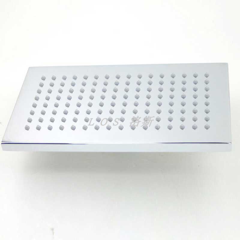 12x1b6寸30x40厘米大花撒淋浴喷头家用浴室长方形不锈钢洗澡莲蓬