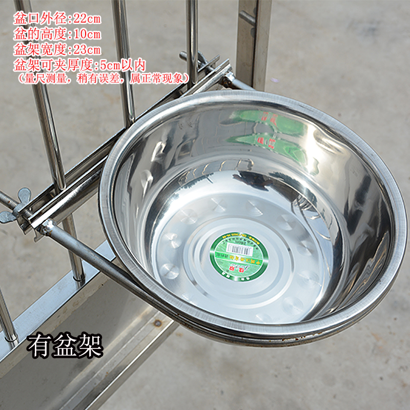 防打翻狗盆架狗碗大号食盆大型犬宠物用品悬挂式固定不锈钢碗架