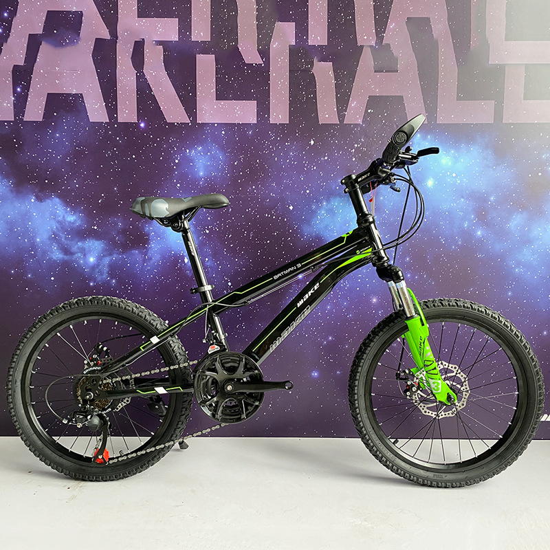 自行车山地车20寸双碟刹减震2D1速车男女中小学生脚踏单车